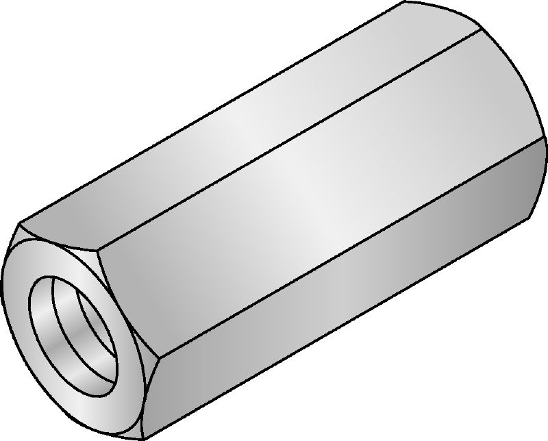 Raccord de tige filetée (impérial) Coupleur de tige filetée galvanisé à chaud (impérial)
