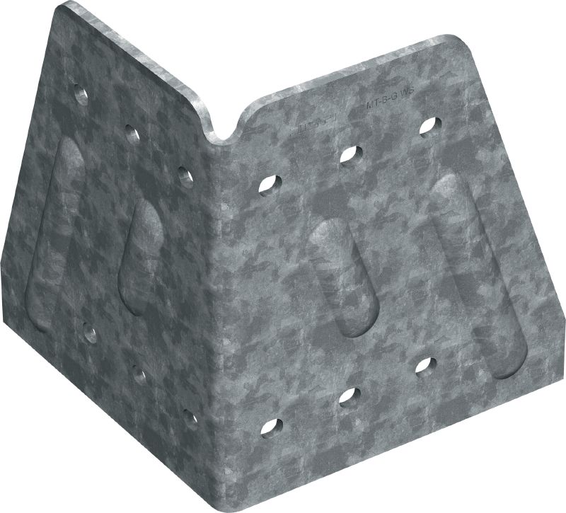 Support de démarrage MT-B-G WS NC Console double d'armature d'attente soudable pour la fixation des rails lourds MT à l'acier, avec apprêt à base de silicate (d'éthyle) de zinc