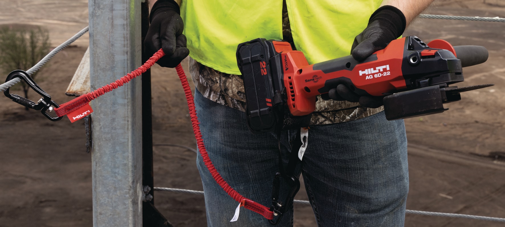 Tool tether 15lbs double carabiner - Safety gear - Hilti Canada