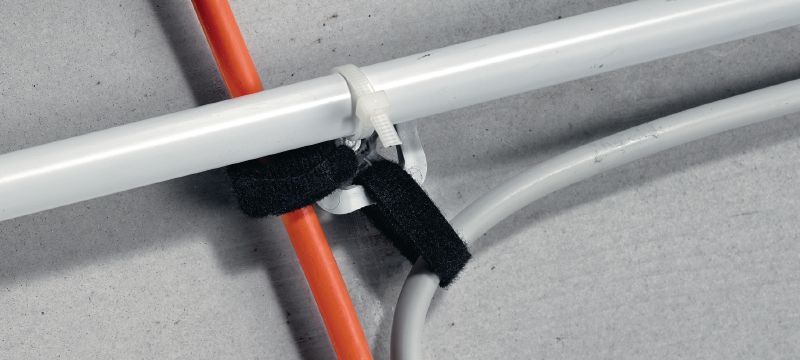 Support de collier de serrage X-UCT MX Étrier attache-câble/conduit en plastique à utiliser avec les cloueurs BX et GX Applications 1