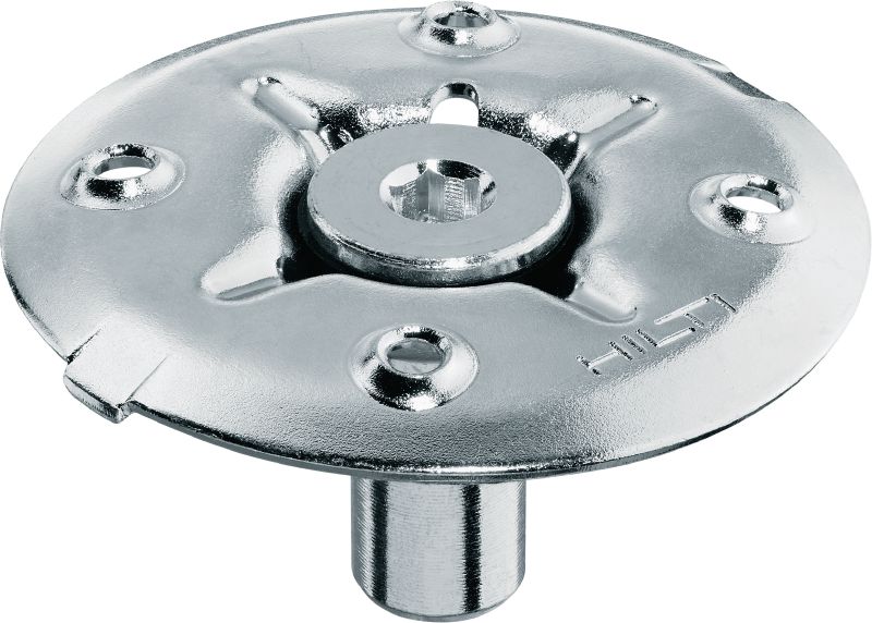 Coupelle de fixation pour caillebotis X-FCM-F (revêtement duplex) Coupelle de fixation pour caillebotis avec revêtement duplex pour fixer les caillebotis de sol avec des goujons filetés dans des environnements légèrement corrosifs