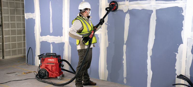Ponceuse à manche long DWS 225 Ponceuse orbitale à manche long ajustable pour cloison sèche avec moteur sans charbon à vitesse variable et extraction de la poussière (sac et tige rallonge fournis) Applications 1