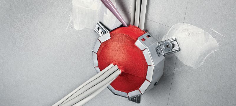 Collier coupe-feu pour câbles CFS-CC Solution permettant de rénover les passages de câbles étanches avec remplissage à 100 % Applications 1