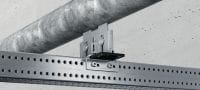 Sabot de tubage soudable MP-PS Sabot de tubage avec interface de tuyauterie soudable et réglage de la hauteur et de l'inclinaison dans les applications industrielles lourdes avec des diamètres extérieurs de tuyauterie de 21 à 328 mm (1/2 à 12). Applications 1