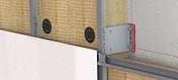 FOX VI L Bracket Versatile wall bracket for installing rainscreen façade substructures Applications 2