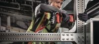 MT-C-GLP L A OC L-shaped flat connector plate L-shaped flat profile connector for assembling and bracing modular supports in moderately corrosive environments Applications 1