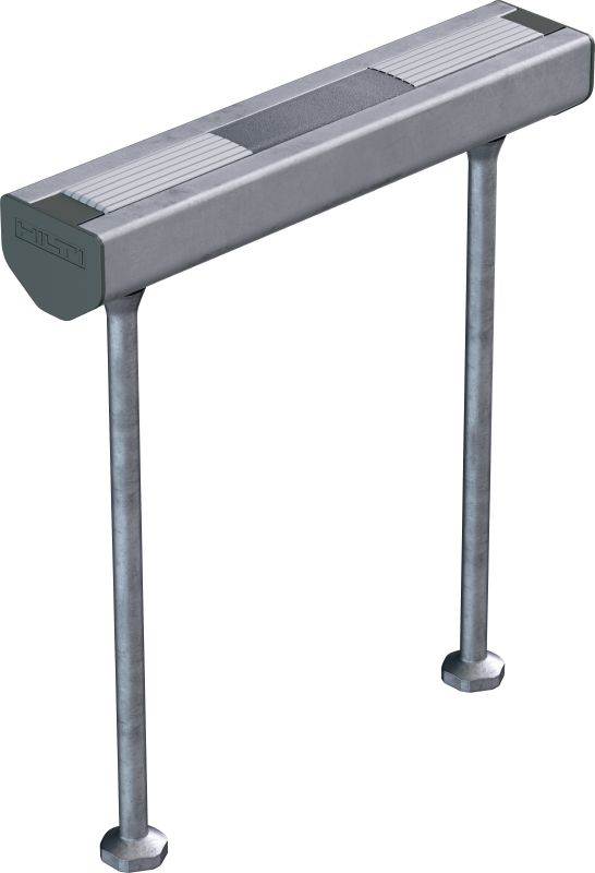 Rail d'ancrage HAC-V standard Rails d'ancrage préscellés avec une capacité de charge améliorée et de multiples profondeurs d’implantation, pour une fixation économique des façades-rideaux