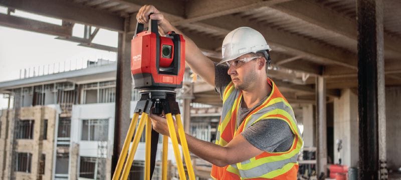 Systèmes d’implantation PLT 300 Systèmes d’implantation automatisés pour accélérer le jalonnement sur le chantier à l’aide de méthodes numériques et de BIM Applications 1