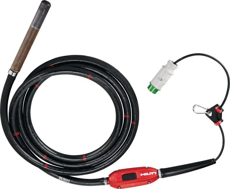 NCV Concrete vibrator whips Internal concrete vibrator whip for use with Hilti NCV 10-22 battery-powered backpack concrete vibrators (Nuron battery platform)