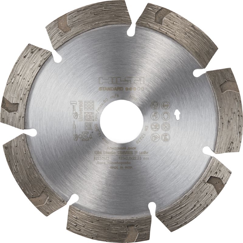 Lame diamant universelle P Lame diamantée pour découpe dans divers matériaux support