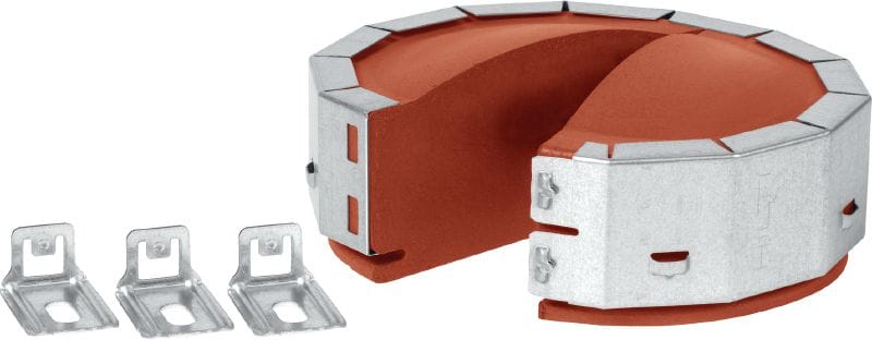 Collier coupe-feu pour câbles CFS-CC Solution permettant de rénover les passages de câbles étanches avec remplissage à 100 %