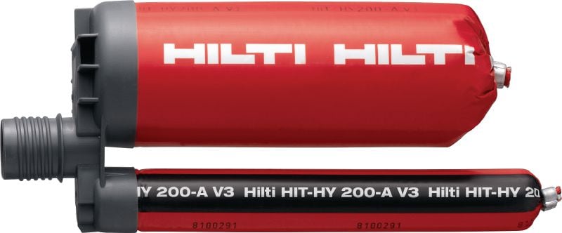 HIT-HY 200-A V3 Adhesive anchor Ultimate-performance injectable hybrid mortar with approvals for anchoring structural steel baseplate and post-installed rebar connections