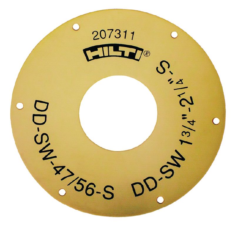 Rondelle d'étanchéité DD-SW-S Scellement pour le collecteur d’eau DD-WC-S pour des diamètres de couronne de forage de 8 mm (5/16) à 87 mm (3 7/16)